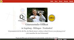 Desktop Screenshot of gitarrenstudio-offbeat.de